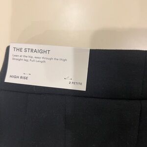 Ann Taylor Black Straight Leg Slacks